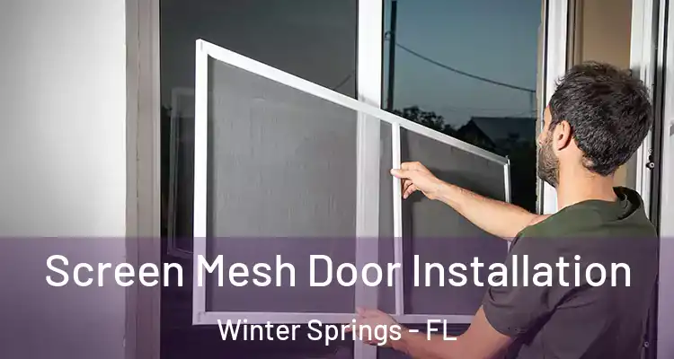 Screen Mesh Door Installation Winter Springs - FL